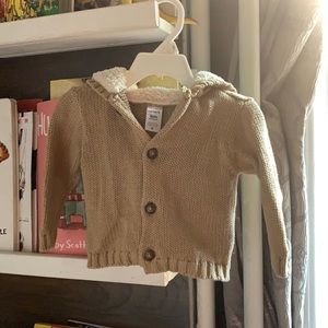 Carter’s Teddy Bear Knit Hooded Cardigan